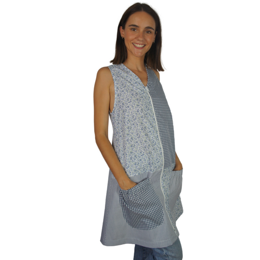 BT25 BATA TIRANTES FLORES GRISES