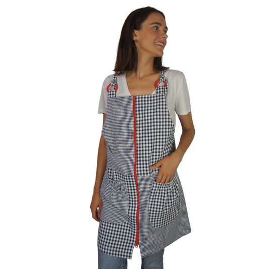 P005 PICHI CUADRADITOS AZUL MARINO