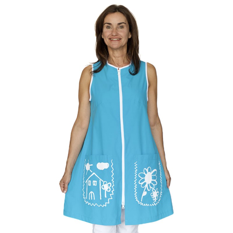 BT09 BATA TURQUESA CASA/FLOR