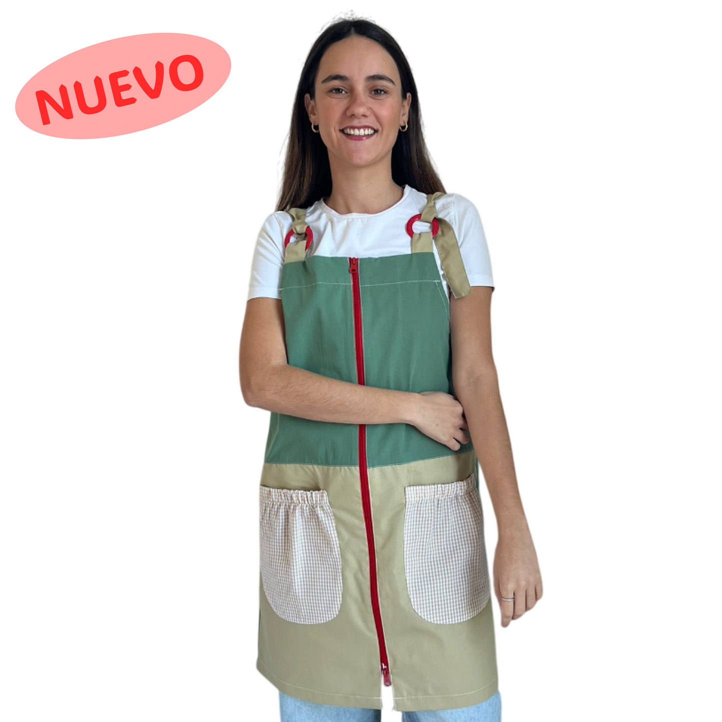 P021 PICHI VERDE Y BEIGE