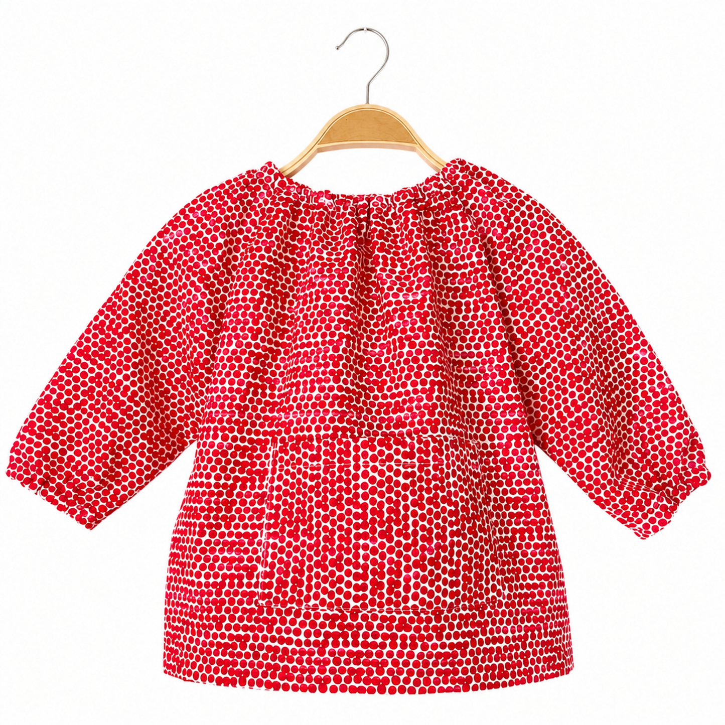 NI05 BATA INFANTIL TOPOS ROJOS Y BLANCOS