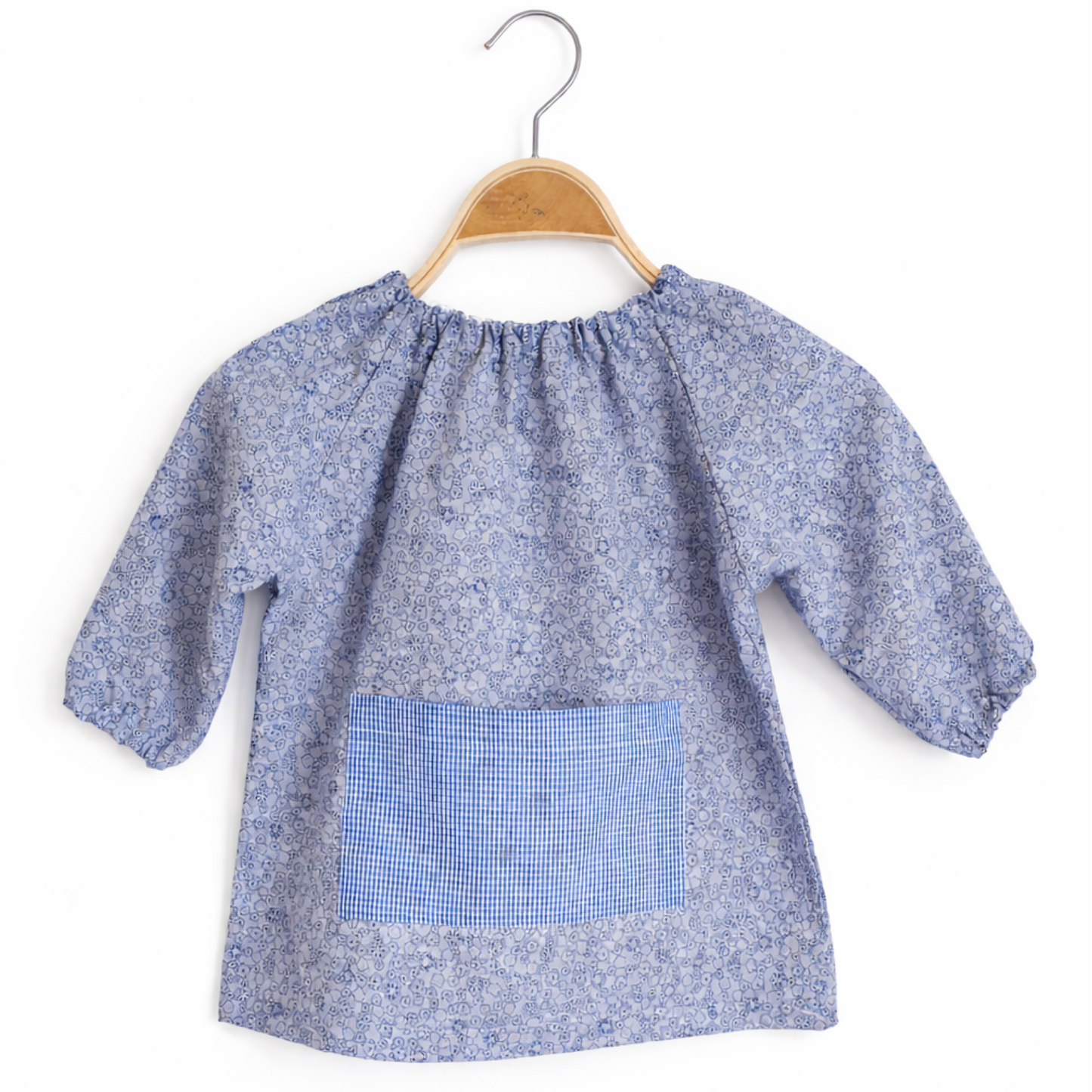 NI03 BATA INFANTIL FLORES AZULES