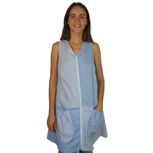 BT60 BATA CUADRITO VICHY AZUL