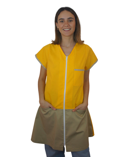 BB04 BATA BÁSICA AMARILLA Y BEIGE